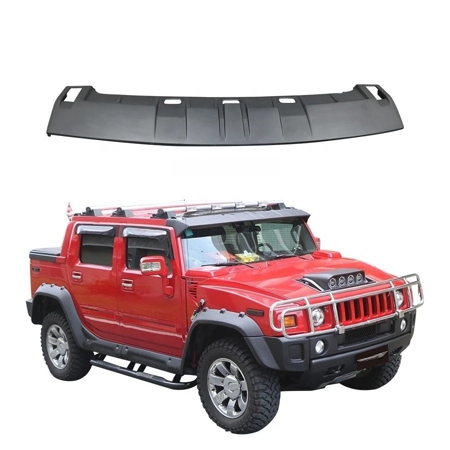 H2 Front Spoiler Accessories Single Deck Visor Roof Body Kits for Car Wing High Quality Fiber Glass Matte Finish